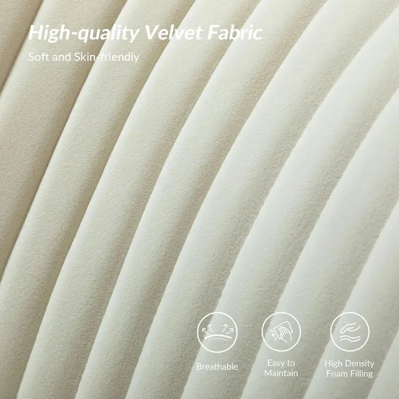 3 Piece High-Quality Velvet Fabric Living Room Set with Sturdy Legs