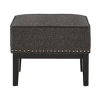 Highback Wing Lounge Chair with Footstool