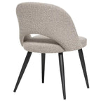 Mid-Century Modern French Boucle Upholstered Dining Chair