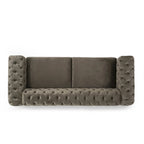 Modern Glam Tufted Velvet 3 Seater Sofa - 83.75  L x 34.50  W x 27.25  H