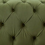 Modern Glam Tufted Velvet 3 Seater Sofa - 83.75  L x 34.50  W x 27.25  H