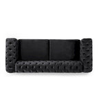 Modern Glam Tufted Velvet 3 Seater Sofa - 83.75  L x 34.50  W x 27.25  H