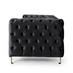 Modern Glam Tufted Velvet 3 Seater Sofa - 83.75  L x 34.50  W x 27.25  H