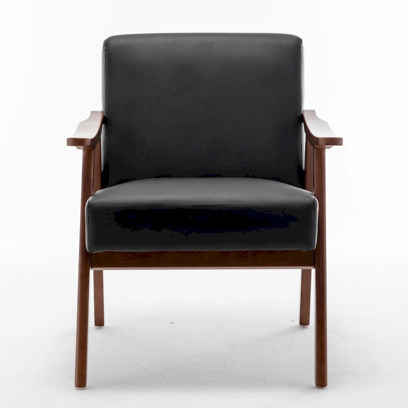 Cedrice 26.37  Wide Faux Leather Accent Chair
