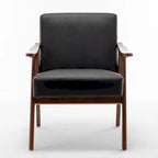 Cedrice 26.37  Wide Faux Leather Accent Chair