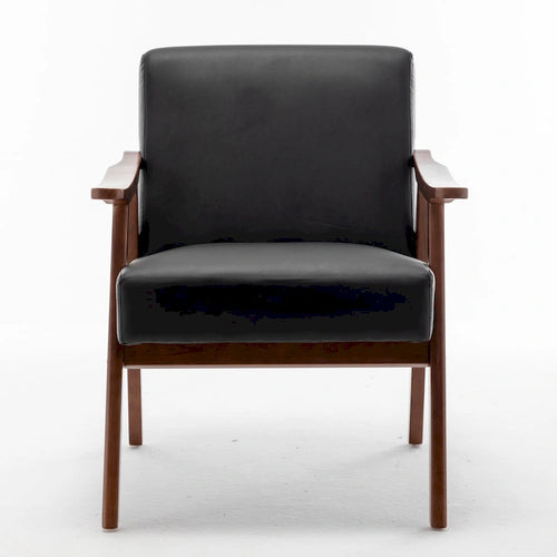 Cedrice 26.37  Wide Faux Leather Accent Chair