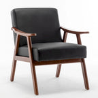 26.37  Wide Faux Leather Accent Chair