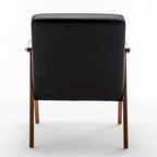 26.37  Wide Faux Leather Accent Chair