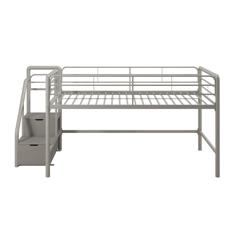 Avenue Greene Jayden Junior Twin Loft bed with Storage Steps