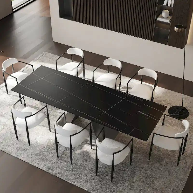 Extendable Sintered Stone Dining Table - 78-110 Inch
