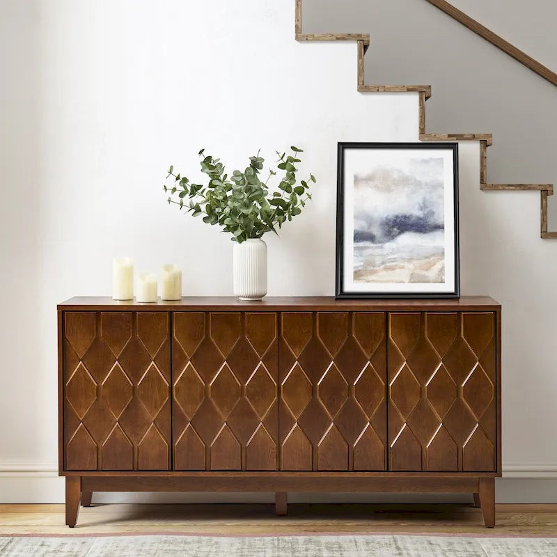 60 Modern Storage Sideboard Storage with Adjustable Shelves