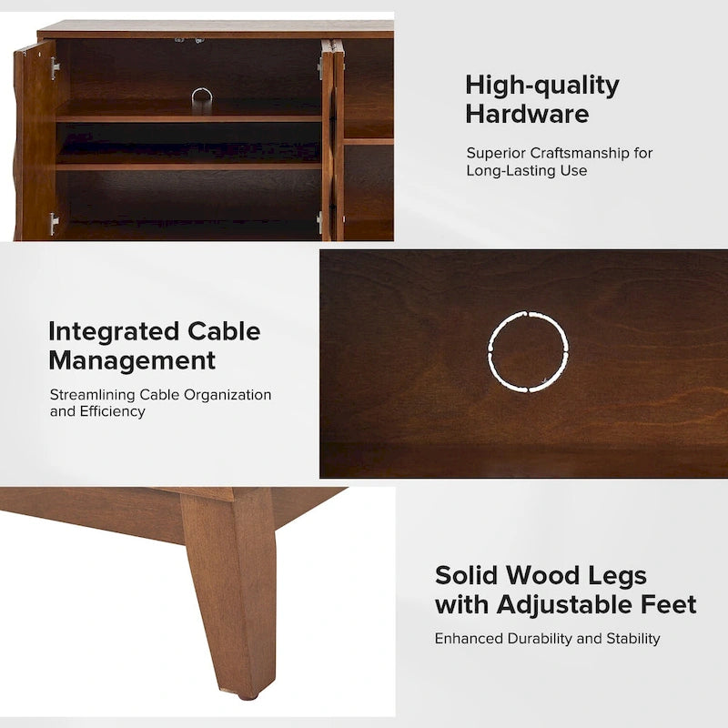60 Modern Storage Sideboard Storage with Adjustable Shelves