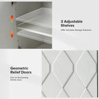 60 Modern Storage Sideboard Storage with Adjustable Shelves