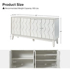 60 Modern Storage Sideboard Storage with Adjustable Shelves