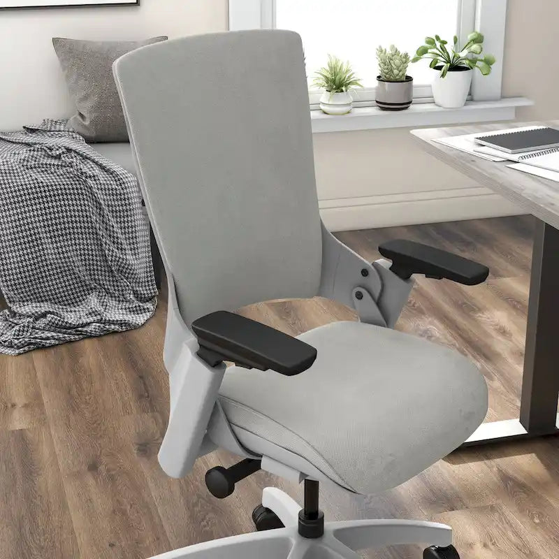 Modern Grey ANSI-BIFMA Certified Fabric Height Adjustable Office Desk Chair