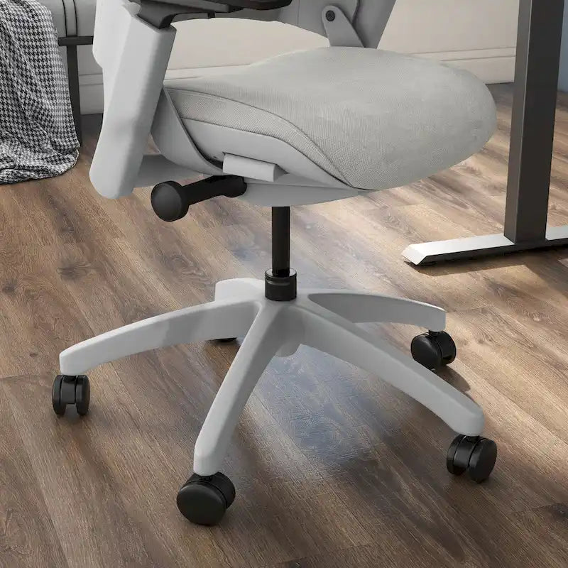 Modern Grey ANSI-BIFMA Certified Fabric Height Adjustable Office Desk Chair