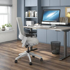 Modern Grey ANSI-BIFMA Certified Fabric Height Adjustable Office Desk Chair
