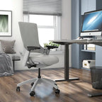 Modern Grey ANSI-BIFMA Certified Fabric Height Adjustable Office Desk Chair