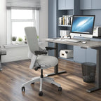 Modern Grey ANSI-BIFMA Certified Fabric Height Adjustable Office Desk Chair