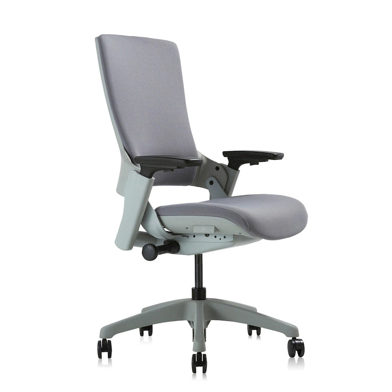 Modern Grey ANSI-BIFMA Certified Fabric Height Adjustable Office Desk Chair
