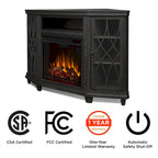 56  TV Stand Electric Fireplace Gray