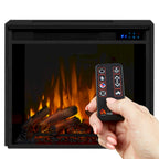 56  TV Stand Electric Fireplace Gray