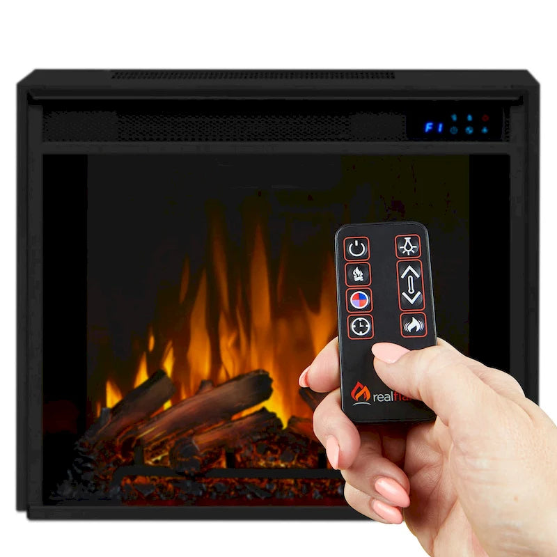 56  TV Stand Electric Fireplace Gray