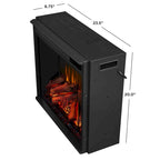 56  TV Stand Electric Fireplace Gray