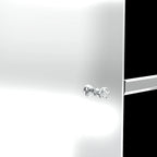 59  Media Console Mirrored Diamond Tv Stand