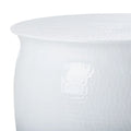 Karel Silver Metal Table Stool - 24  W x 24  L x 16.8  H - 24Wx24Dx17H