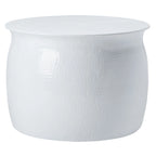 Karel Silver Metal Table Stool - 24  W x 24  L x 16.8  H - 24Wx24Dx17H
