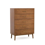Beau Midcentury 6-Piece Boucle Wingback Queen Low Profile Bedroom Set