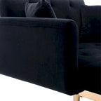 Chaise lounge chair/accent chair,Curved edges, padded with thick foam and upholstered with high-quality fabric