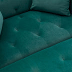 Chaise lounge chair/accent chair,Curved edges, padded with thick foam and upholstered with high-quality fabric