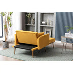 Chaise lounge chair/accent chair,Curved edges, padded with thick foam and upholstered with high-quality fabric
