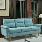 Fluffy Cushion Wood Leg Indoor Sofa