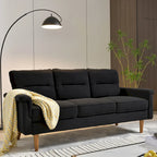 Fluffy Cushion Wood Leg Indoor Sofa