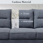 Fluffy Cushion Wood Leg Indoor Sofa