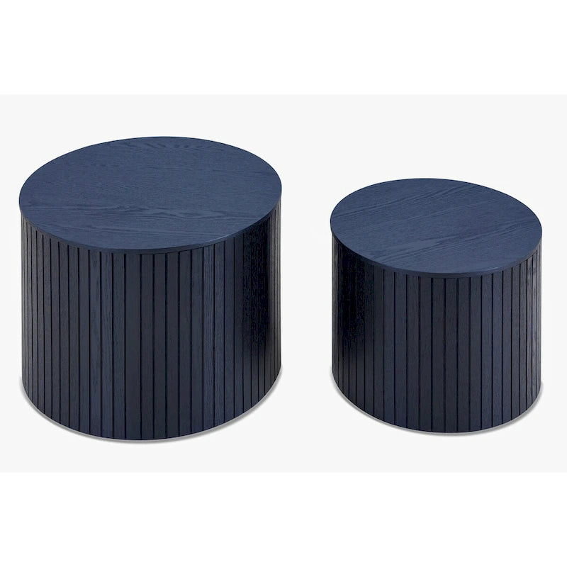 Nested Table Set 2 Pieces, Mdf Coffee Table Set Living Room