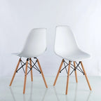 White Round Dining Table for 4-6 People