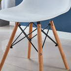 White Round Dining Table for 4-6 People