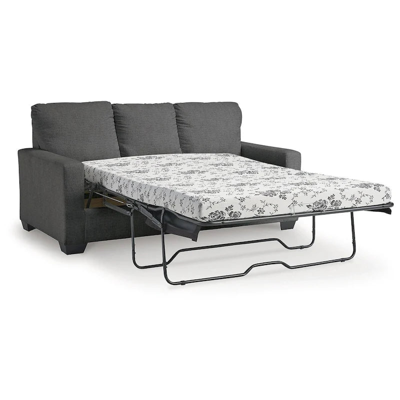Rannis Pewter Full Sofa Sleeper - 76 W x 40 D x 39 H