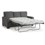 Rannis Pewter Full Sofa Sleeper - 76 W x 40 D x 39 H