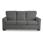 Rannis Pewter Full Sofa Sleeper - 76 W x 40 D x 39 H