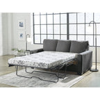 Rannis Pewter Full Sofa Sleeper - 76 W x 40 D x 39 H